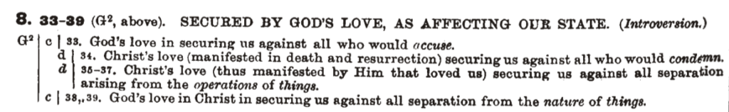 Screenshot ab Testamenti Editio Hebraica socius. Romani 8: 33 39, figuras.