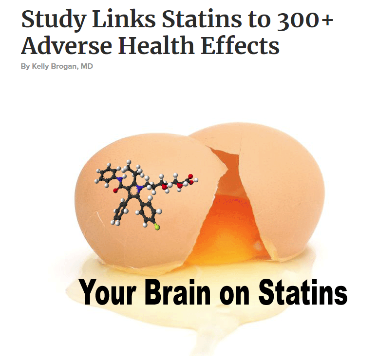There are over 300 proven adverse health effects by taking statin drugs. 